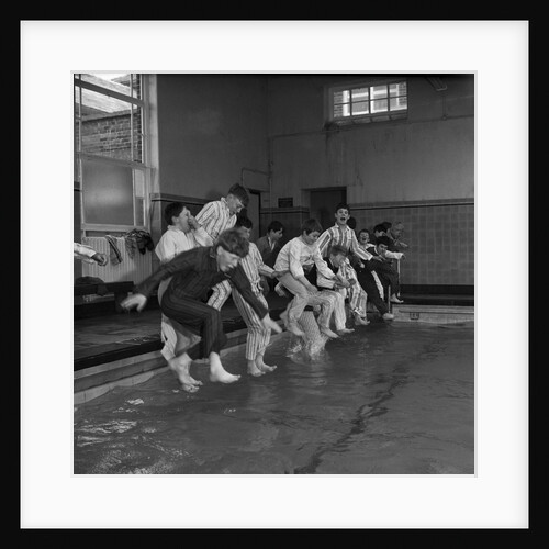 Children at Ballakermeen swimming baths by Manx Press Pictures