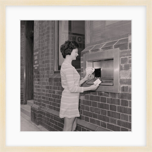 Isle of Man Bank money dispenser ('hole in the wall') by Manx Press Pictures