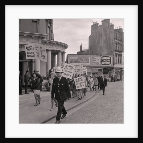 Women secretaries strike march by Manx Press Pictures