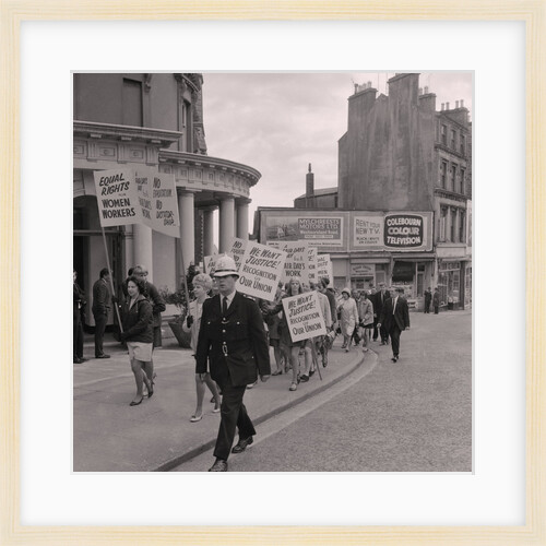Women secretaries strike march by Manx Press Pictures