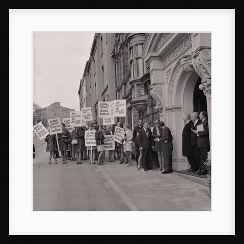 Women secretaries strike march by Manx Press Pictures