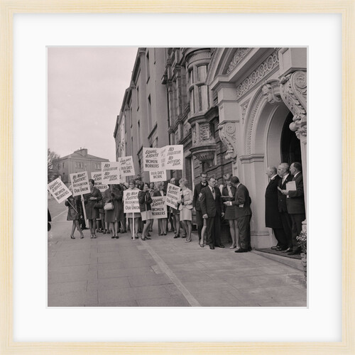 Women secretaries strike march by Manx Press Pictures