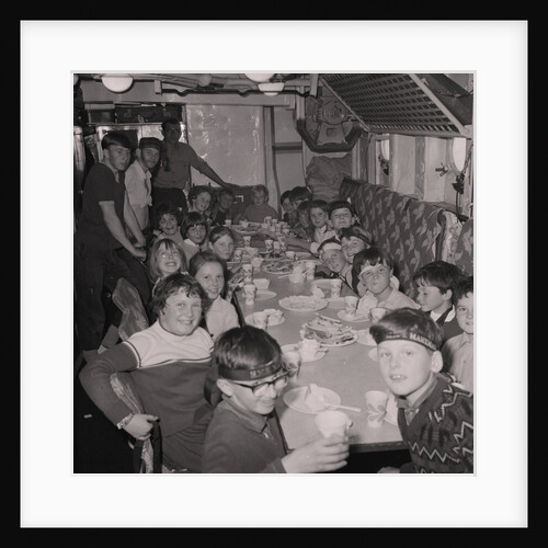 Children on H.M.S. Manxman by Manx Press Pictures