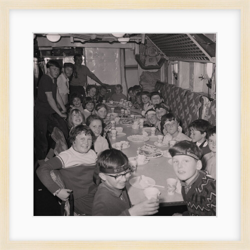 Children on H.M.S. Manxman by Manx Press Pictures