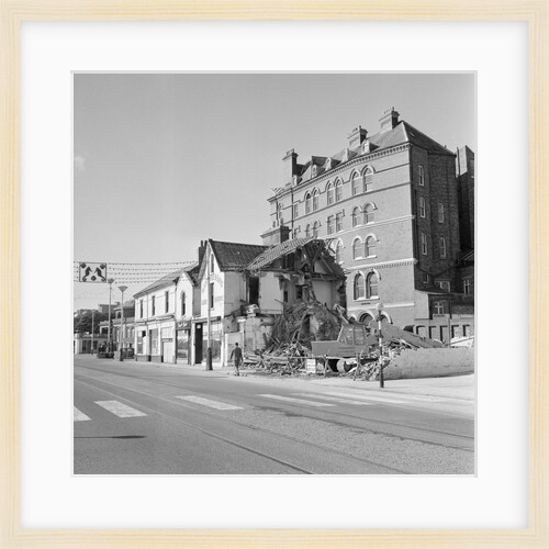 Demolition of shops on Broadway, Douglas by Manx Press Pictures