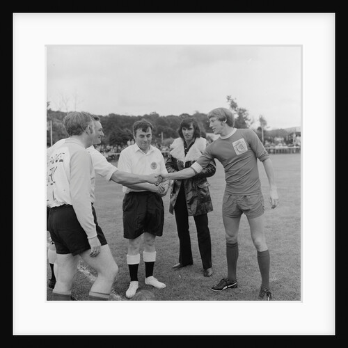 George Best at charity football match by Manx Press Pictures