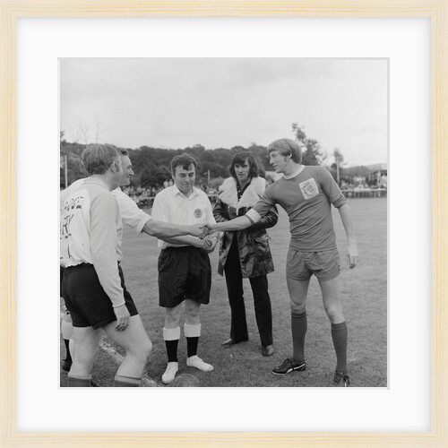 George Best at charity football match by Manx Press Pictures