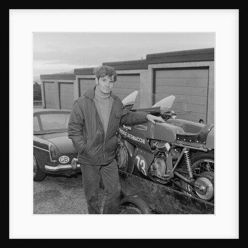 Manx Grand Prix rider for Golden Wonder by Manx Press Pictures