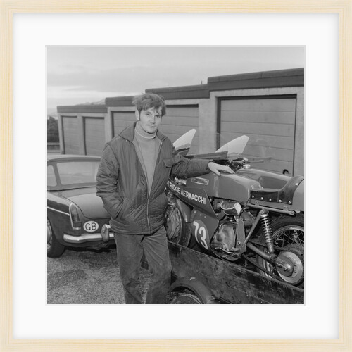 Manx Grand Prix rider for Golden Wonder by Manx Press Pictures