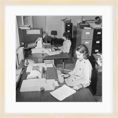 New computer at Westminster Bank, Isle of Man by Manx Press Pictures
