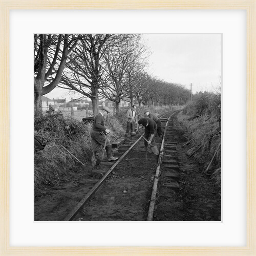 Railway line maintenance, Isle of Man by Manx Press Pictures