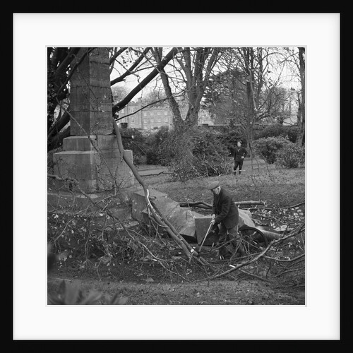 Demolished memorial, The Nunnery, Douglas by Manx Press Pictures