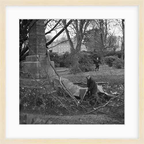 Demolished memorial, The Nunnery, Douglas by Manx Press Pictures