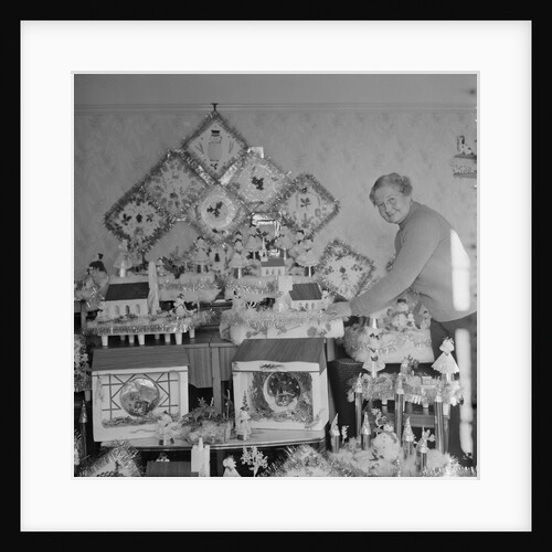 Woman making Christmas toys, Isle of Man by Manx Press Pictures