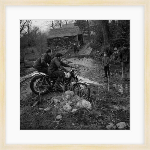 Motor Cycle Trial, Dalby by Manx Press Pictures
