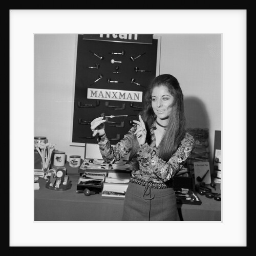 'Pipe smoking woman', Isle of Man by Manx Press Pictures
