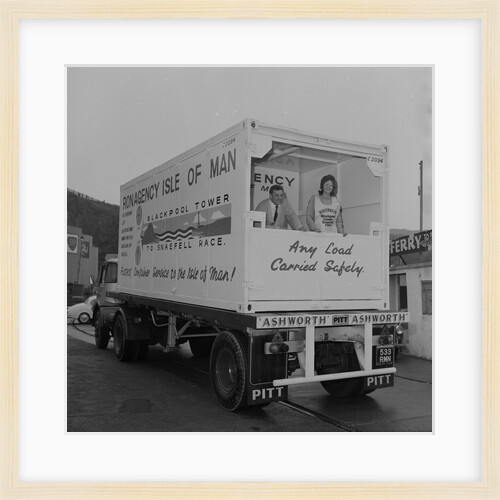 Miss Isle of Man in container by Manx Press Pictures