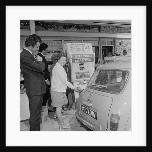 Petrol station auto pay kiosk, Geoff Duke's Garage on Peel Road by Manx Press Pictures