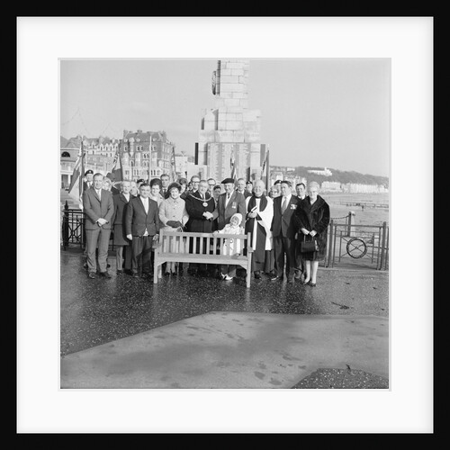 Royal British Legion bench, Douglas Promenade War Memorial by Manx Press Pictures