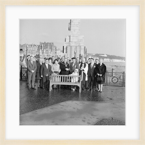 Royal British Legion bench, Douglas Promenade War Memorial by Manx Press Pictures