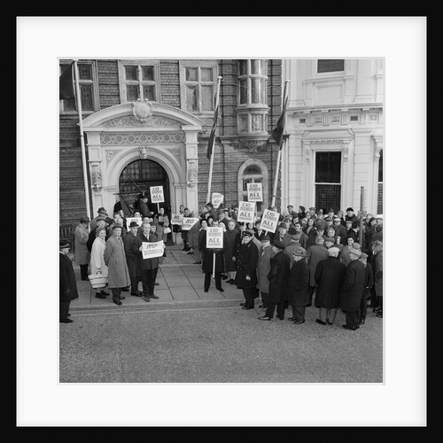 Pensioners demonstration, Tynwald, Douglas by Manx Press Pictures