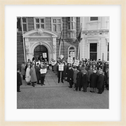 Pensioners demonstration, Tynwald, Douglas by Manx Press Pictures
