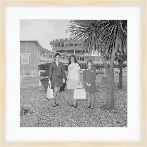 Tourism workers at the Sea Terminal by Manx Press Pictures