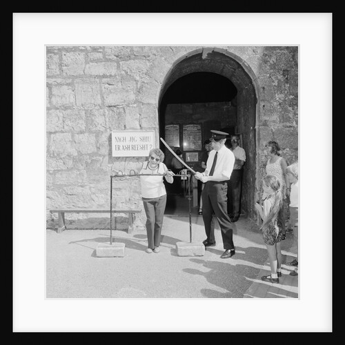 Visitor to Castle Rushen by Manx Press Pictures