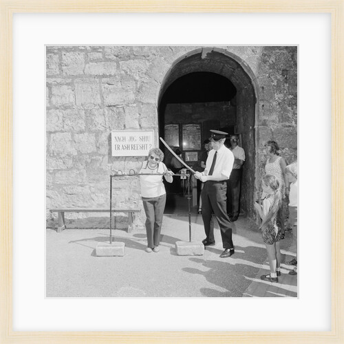 Visitor to Castle Rushen by Manx Press Pictures