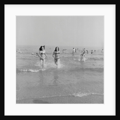Holidaymakers in the sea at Douglas by Manx Press Pictures