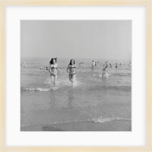 Holidaymakers in the sea at Douglas by Manx Press Pictures