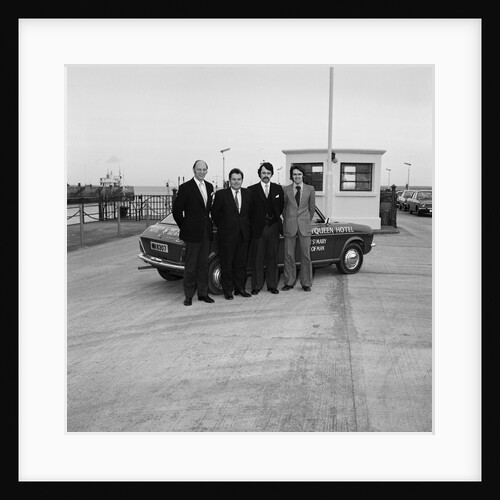 Tourist Board staff on Douglas Pier by Manx Press Pictures