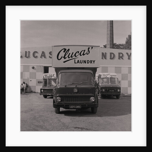 Clucas' laundry cleaners van by Manx Press Pictures