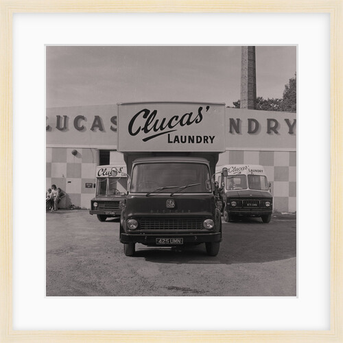 Clucas' laundry cleaners van by Manx Press Pictures
