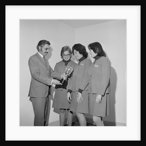 Isle of Man Tourist Board women with trophy by Manx Press Pictures