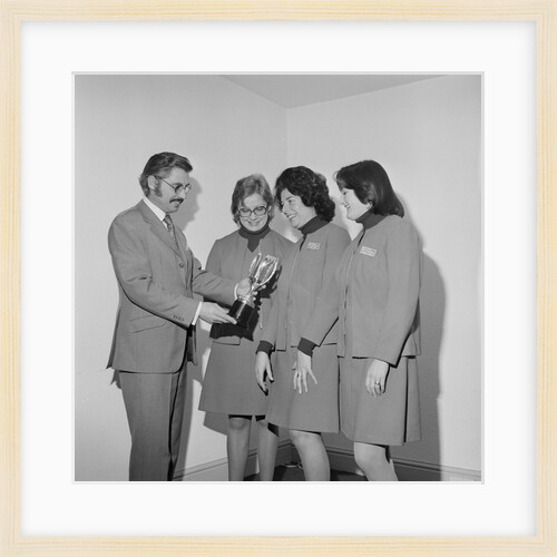 Isle of Man Tourist Board women with trophy by Manx Press Pictures
