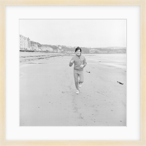 'Casino star' running along Douglas beach by Manx Press Pictures
