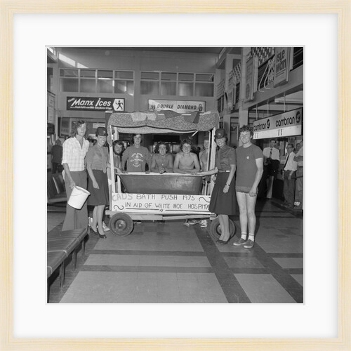 Charity bath push at Ronaldsway Airport by Manx Press Pictures