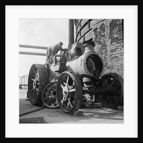 Traction engine being restored, Isle of Man by Manx Press Pictures