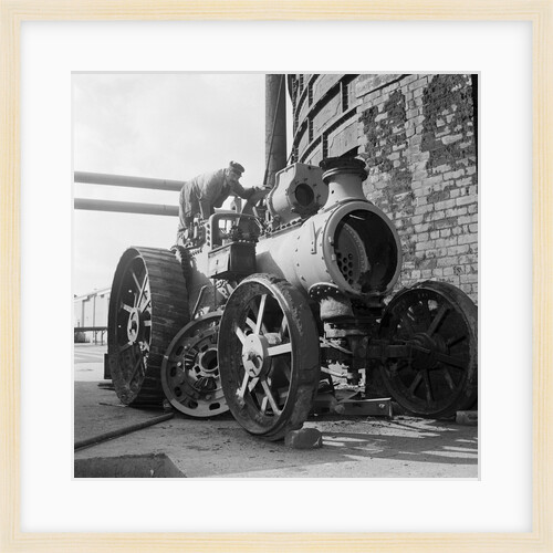 Traction engine being restored, Isle of Man by Manx Press Pictures