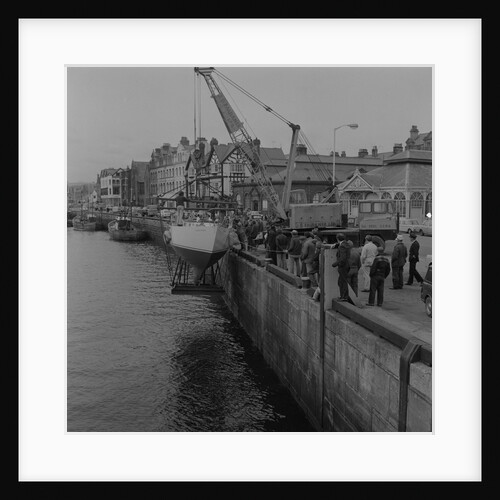 Boat launch on Douglas North Quay by Manx Press Pictures