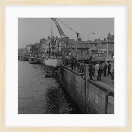 Boat launch on Douglas North Quay by Manx Press Pictures
