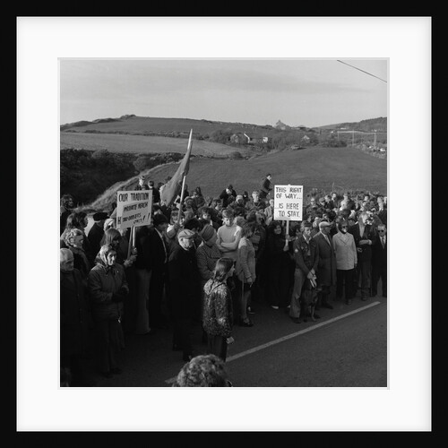 Protest march at Peel by Manx Press Pictures