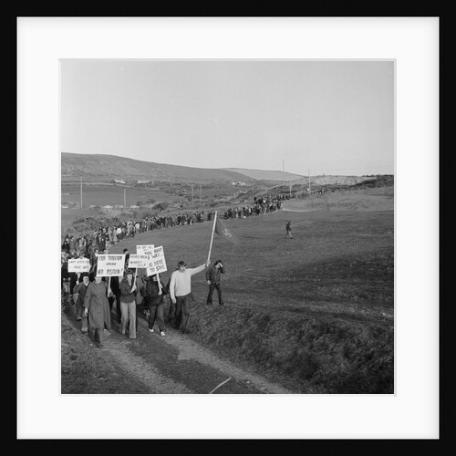Protest march at Peel by Manx Press Pictures