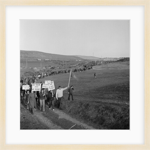 Protest march at Peel by Manx Press Pictures
