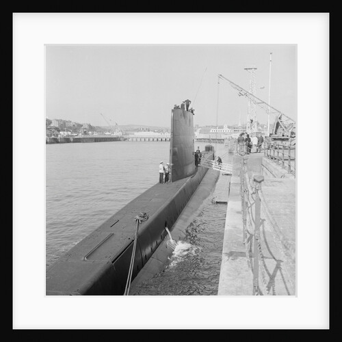 Submarine in Douglas Harbour by Manx Press Pictures