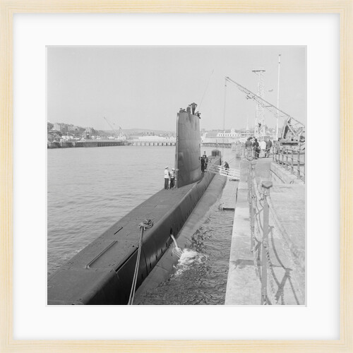 Submarine in Douglas Harbour by Manx Press Pictures