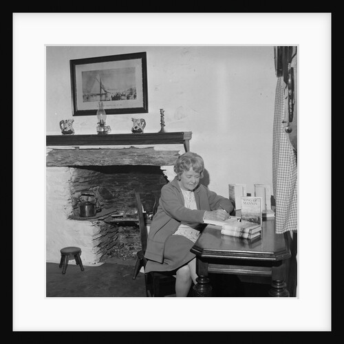 Mona Douglas book-signing in Molly Carrooin's Cottage, Onchan by Manx Press Pictures