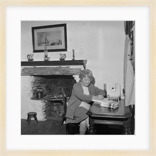 Mona Douglas book-signing in Molly Carrooin's Cottage, Onchan by Manx Press Pictures