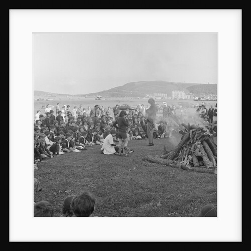 Cubs camp fire, Ramsey by Manx Press Pictures
